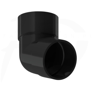 Kolano PVC firmy KROP ⌀ 63 kolor czarny